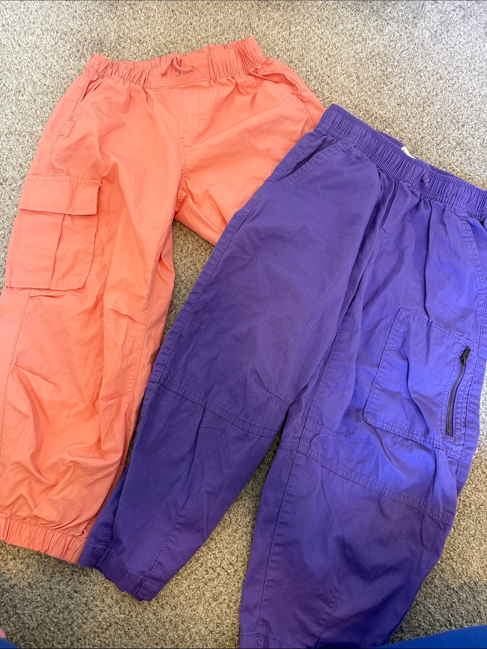 GAP Kids Cargo Joggers - Coral and Purple